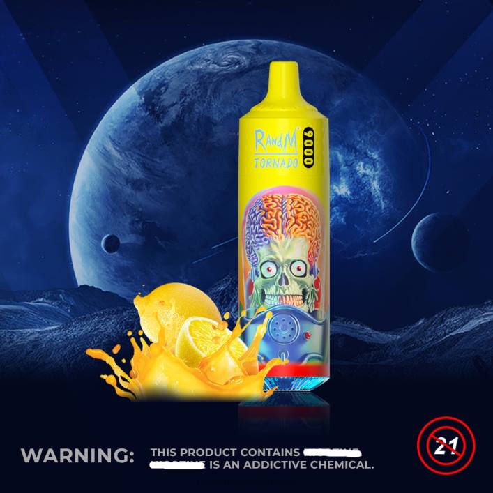 RandM Vape Kaufen | RandM Tornado 00P2152 9000 Vape Pod Gerät 1 Stück Version 2 Zitrone und Limette